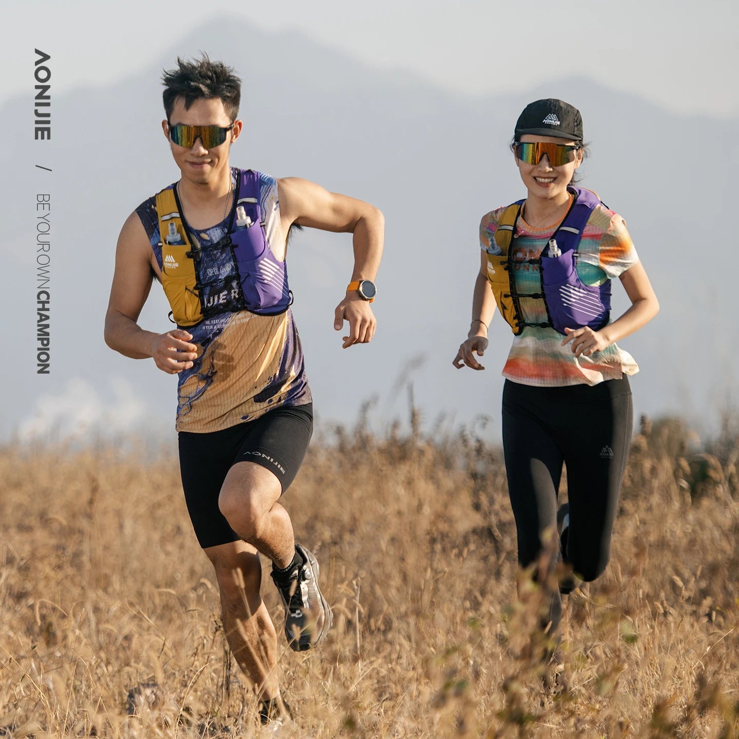 AONIJIE C9116 Running Pack Hydration Bag Vest Backpack High Capacity Marathoner Trail Run Race Hiking Bags for Men Women 10L