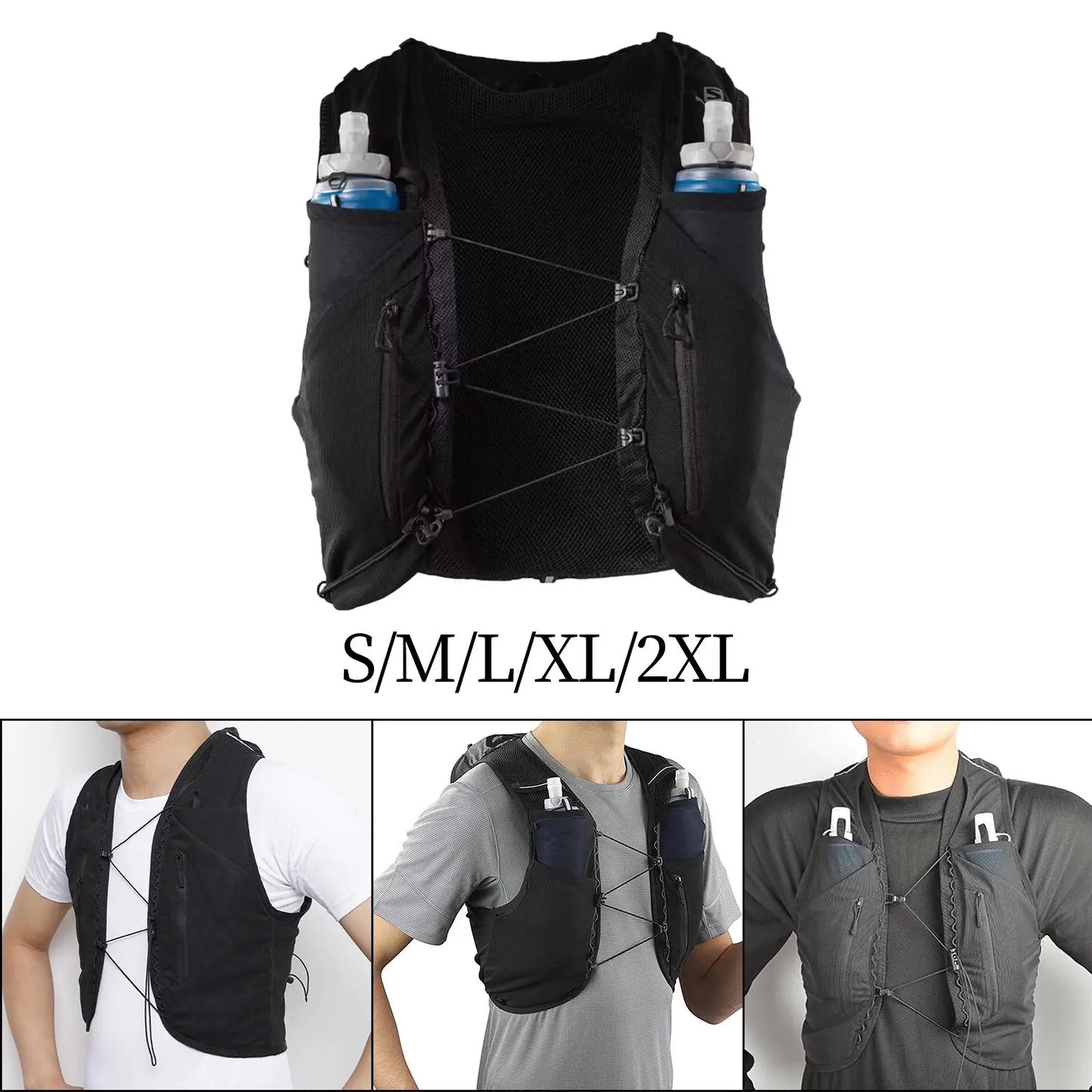 Hydration Vest Lightweight 12L Capacity Running Vest Sport Bag Water Vest for Running Bicycle Cycling Climbing Pouch Biking