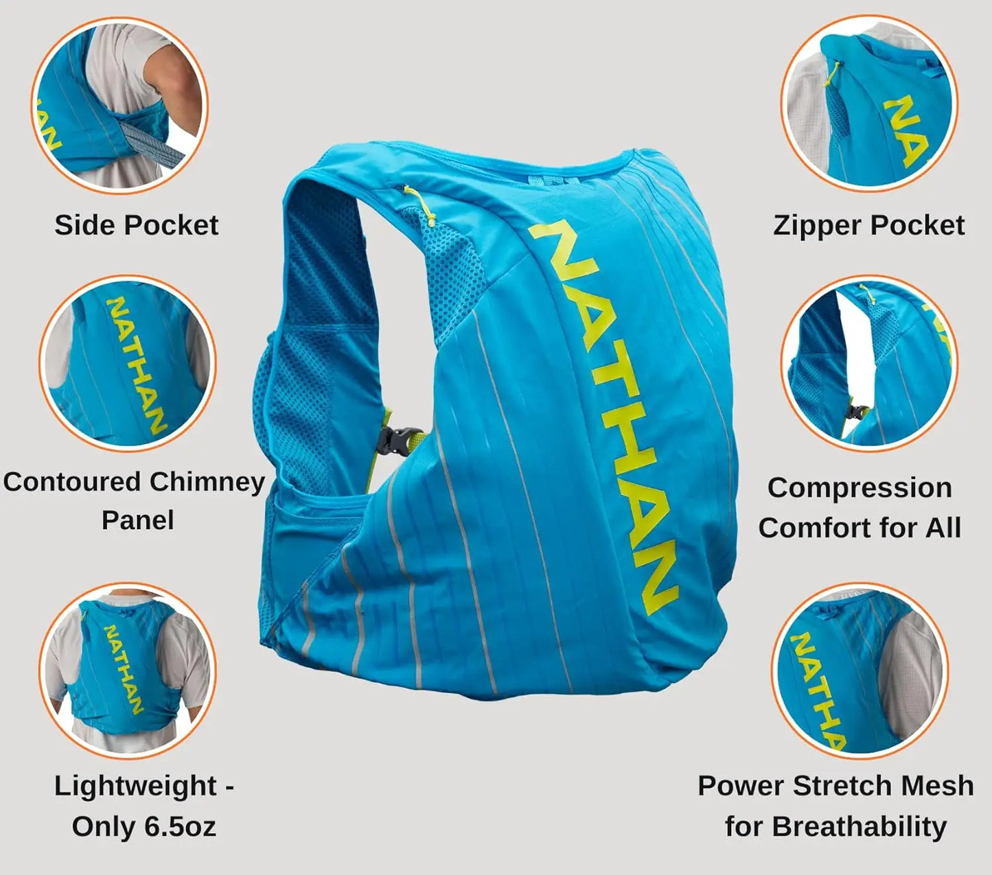 12L Hydration Running Vest with 1.6L Water Bladder, Lightweight Moisture Wicking, Water-Resistant Pockets for Men Women