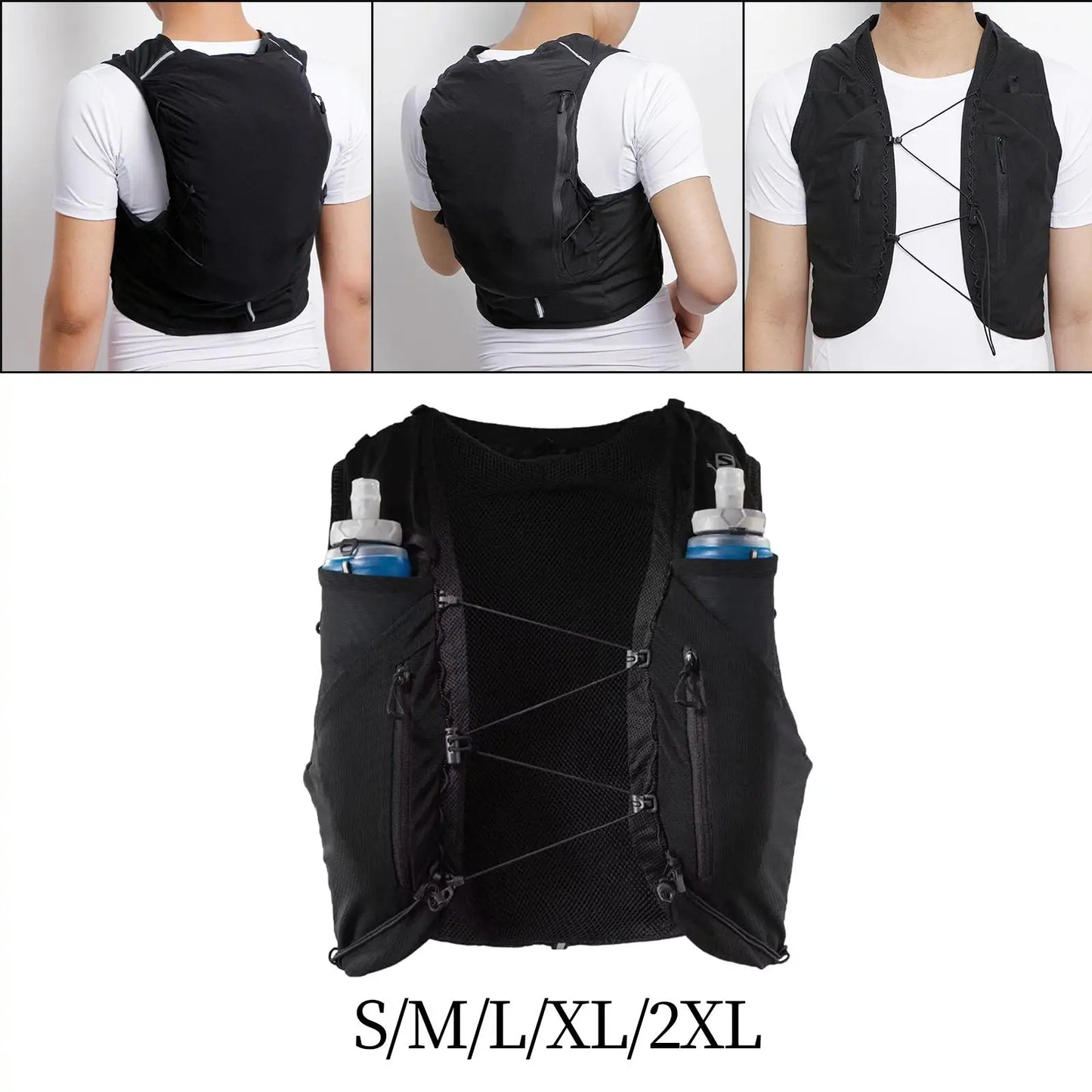 Hydration Vest Lightweight 12L Capacity Running Vest Sport Bag Water Vest for Running Bicycle Cycling Climbing Pouch Biking