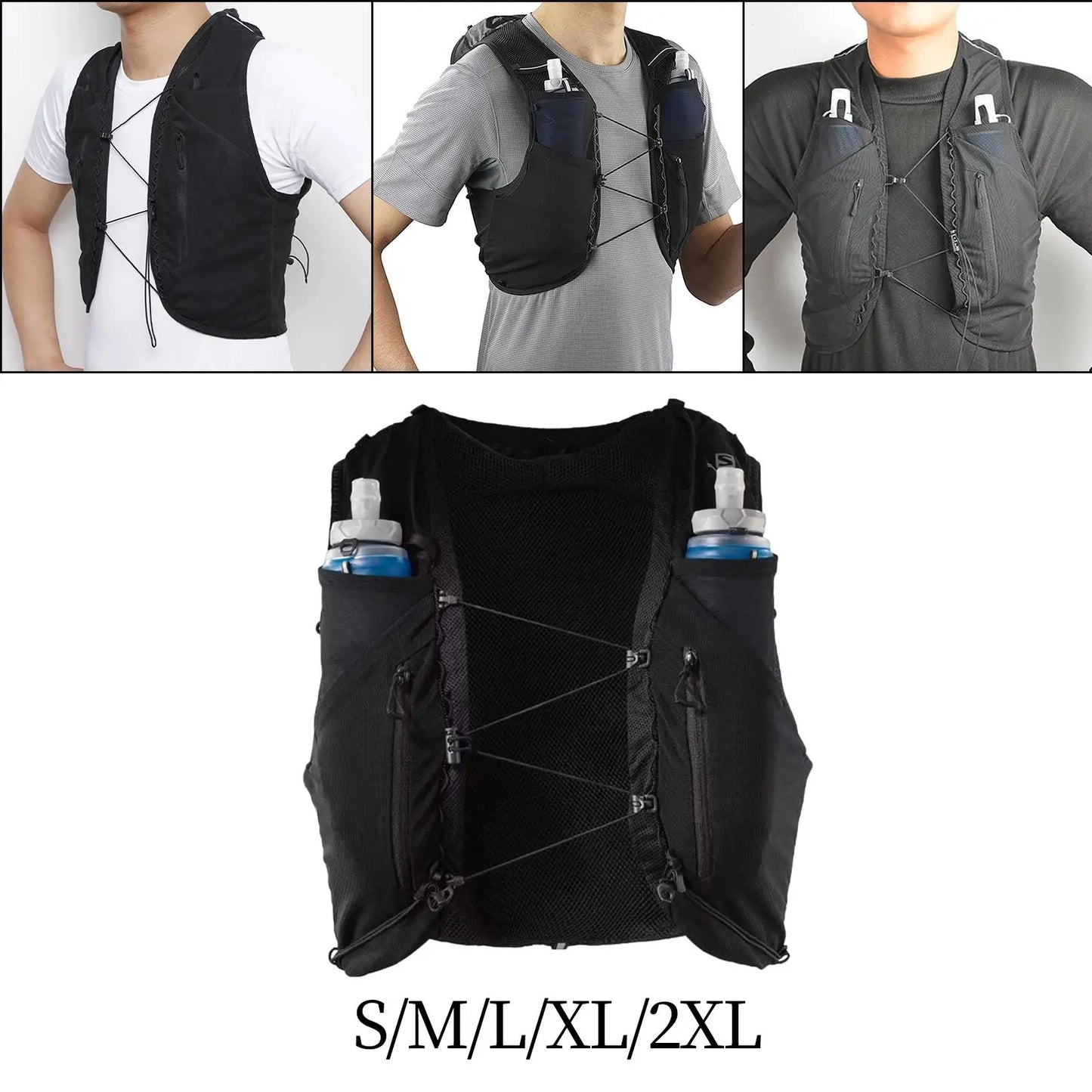 Hydration Vest Lightweight 12L Capacity Running Vest Sport Bag Water Vest for Running Bicycle Cycling Climbing Pouch Biking