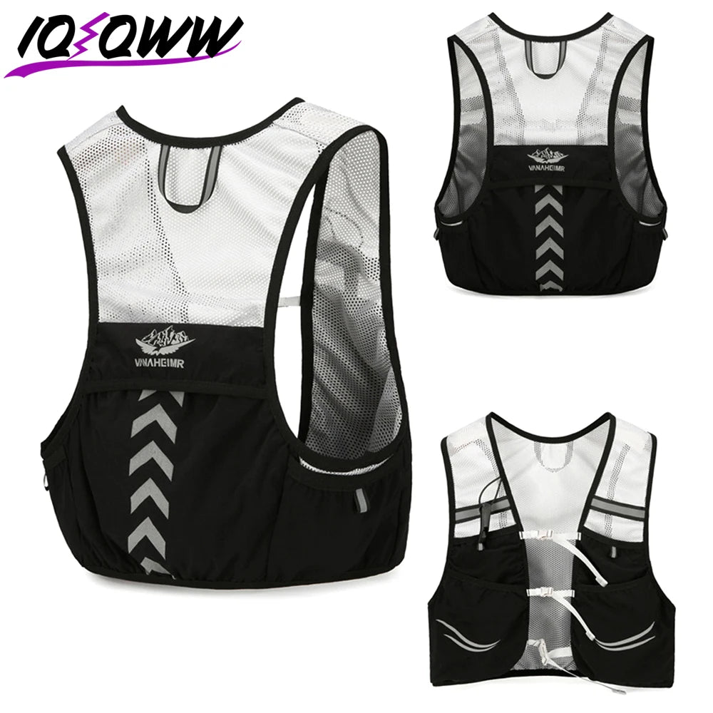 1PCS Lightweight Running Vest for Men Women, Reflective Water Vest Hydration Pack Hydropack for Hiking