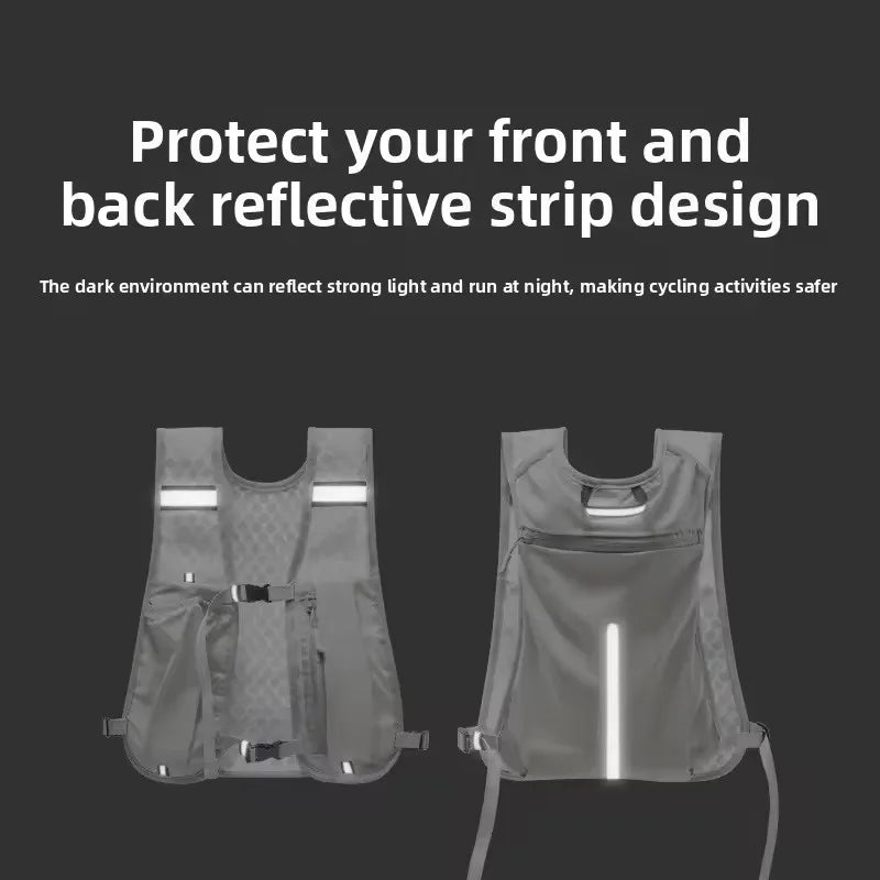 Factory sales Running Hydration Vest Backpack for Hiking Cycling Marathon Lightweight Water Chest Pack With Phone Storage Pocket