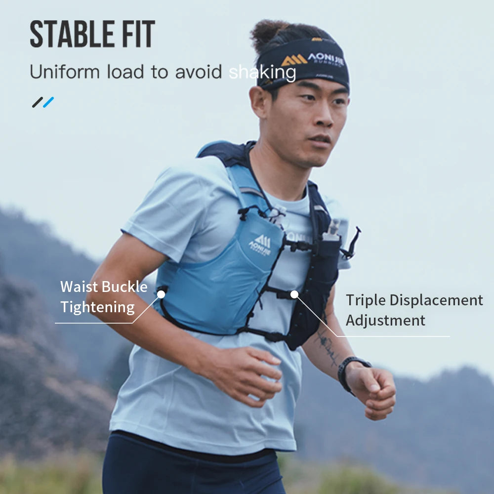AONIJIE C9116 Unisex 10L Sports Running Backpack Lightweight Off-Road Hydration Pack Vest Hiking Rucksack