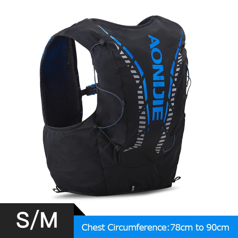 AONIJIE C962 Advanced Skin 12L Hydration Backpack Pack Bag Vest Soft Water Bladder Flask for Hiking Trail Running Marathon Race