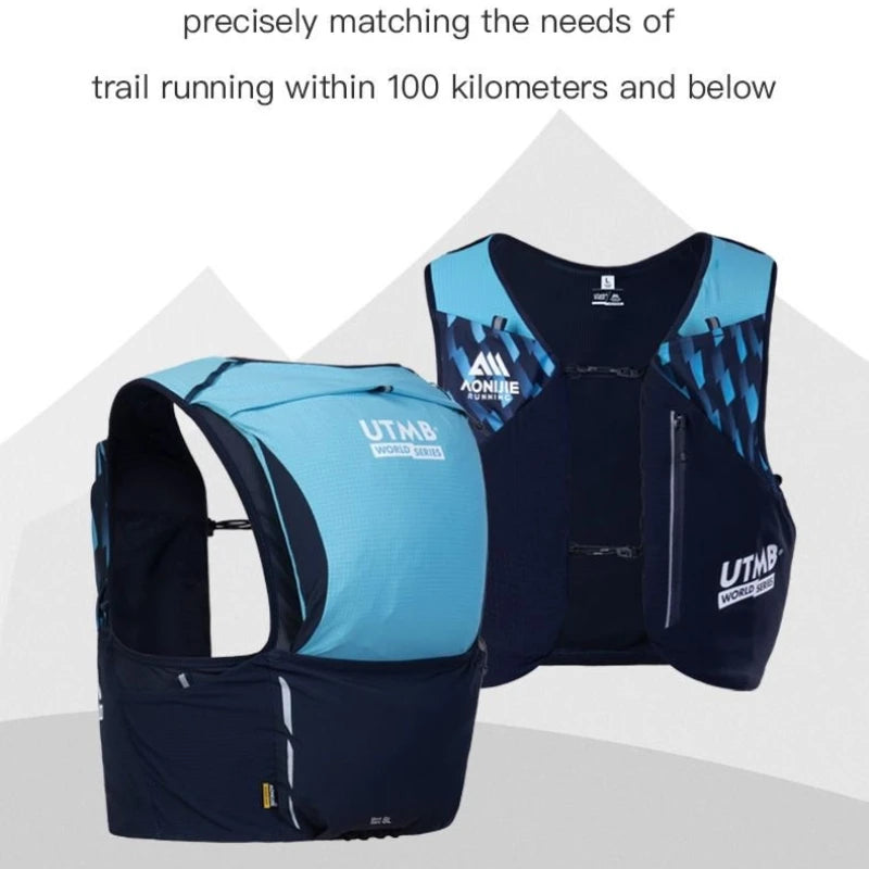 AONIJIE MB 8L Unisex Running Hydration Vest Lightweight Breathable Mesh Adjustable for Trail Hiking Outdoor Sports
