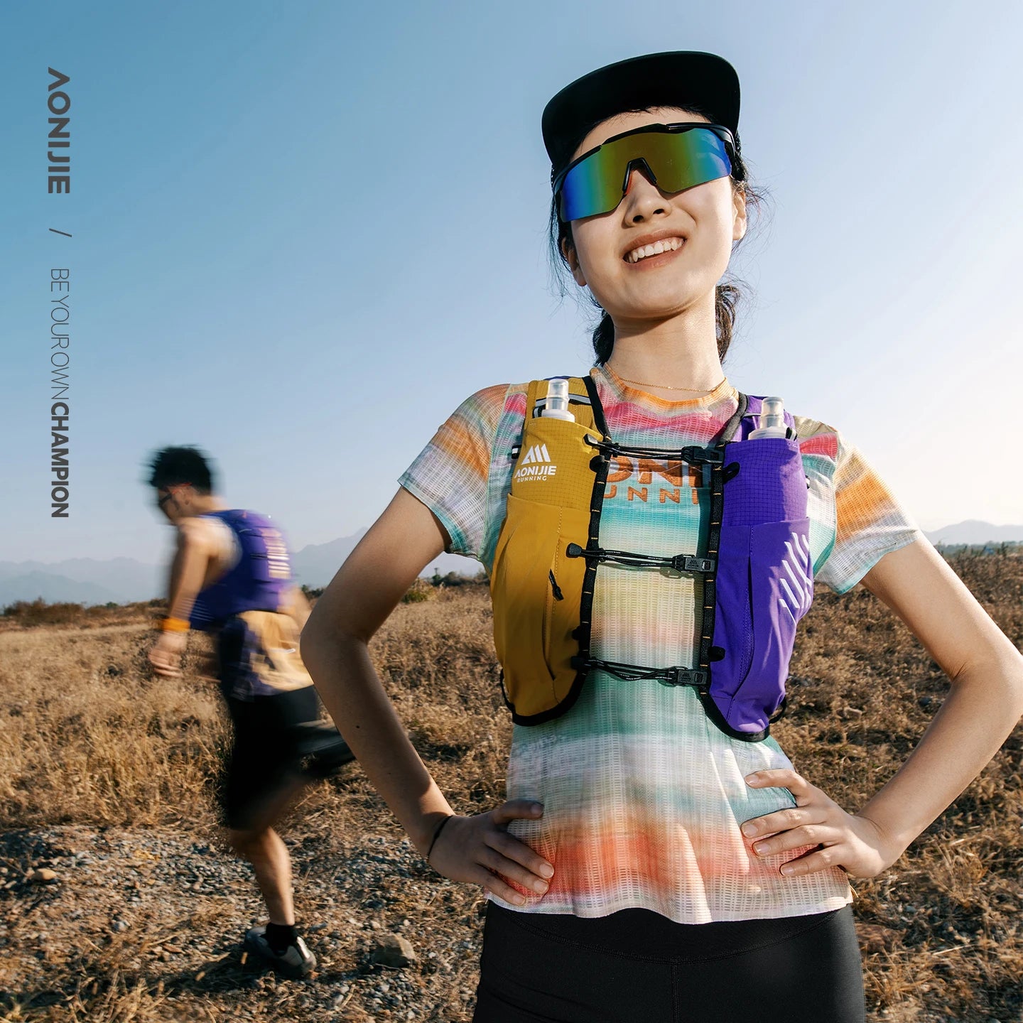 AONIJIE C9116 Running Pack Hydration Bag Vest Backpack High Capacity Marathoner Trail Run Race Hiking Bags for Men Women 10L