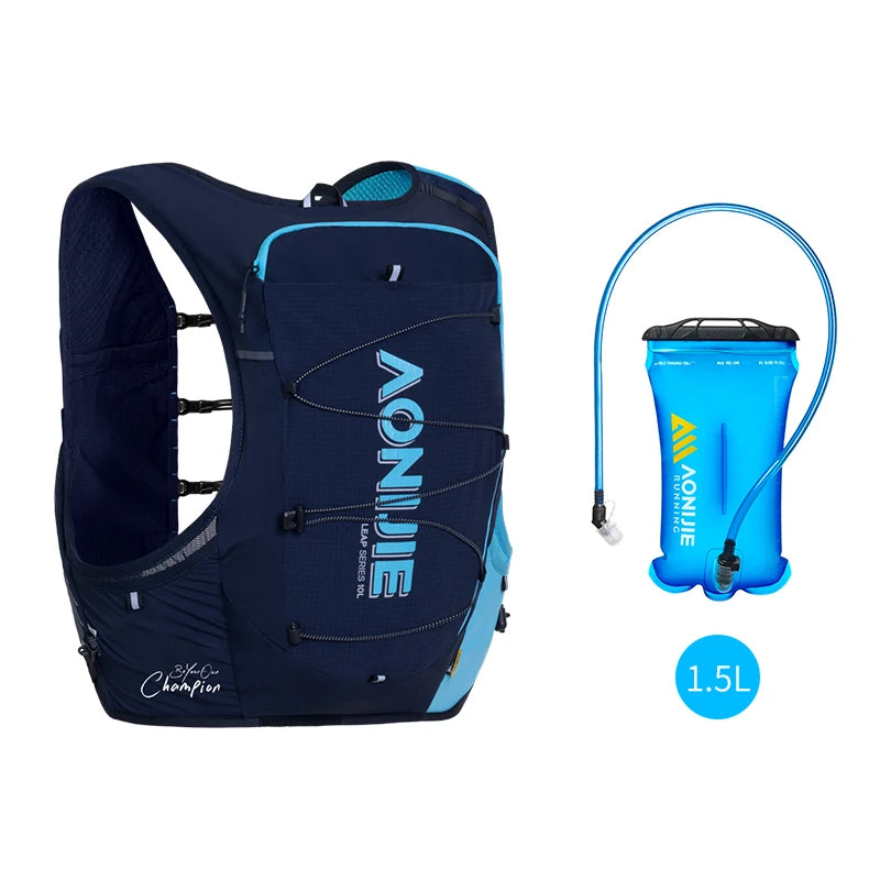 AONIJIE C9116 Unisex 10L Sports Running Backpack Lightweight Off-Road Hydration Pack Vest Hiking Rucksack