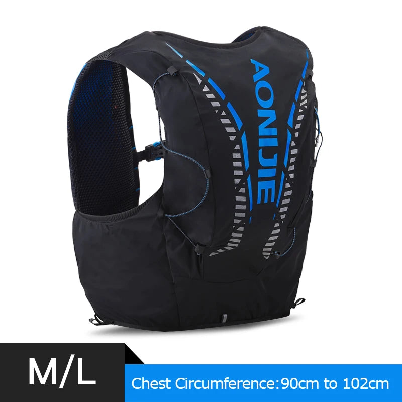 AONIJIE C962 Advanced Skin 12L Hydration Backpack Pack Bag Vest Soft Water Bladder Flask for Hiking Trail Running Marathon Race