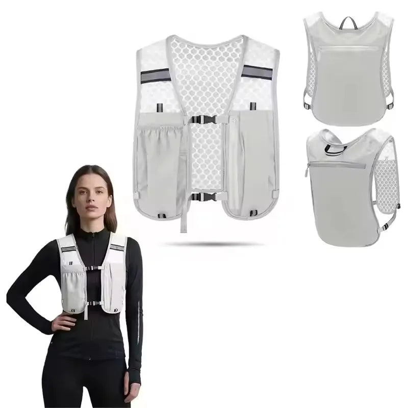 Factory sales Running Hydration Vest Backpack for Hiking Cycling Marathon Lightweight Water Chest Pack With Phone Storage Pocket