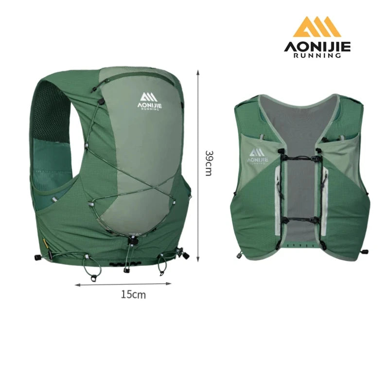 AONIJIE MB 12L Hydration Vest Pack Lightweight Running Backpack for Men And Women Matching Cane Bag for Hiking Off-road Cycling