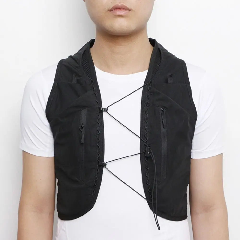 Phones Wallets Hydration Vest Pack Large Capacity Multi Pockets Running Backpack Breathable Lightweight Hydration Undershirt Bag