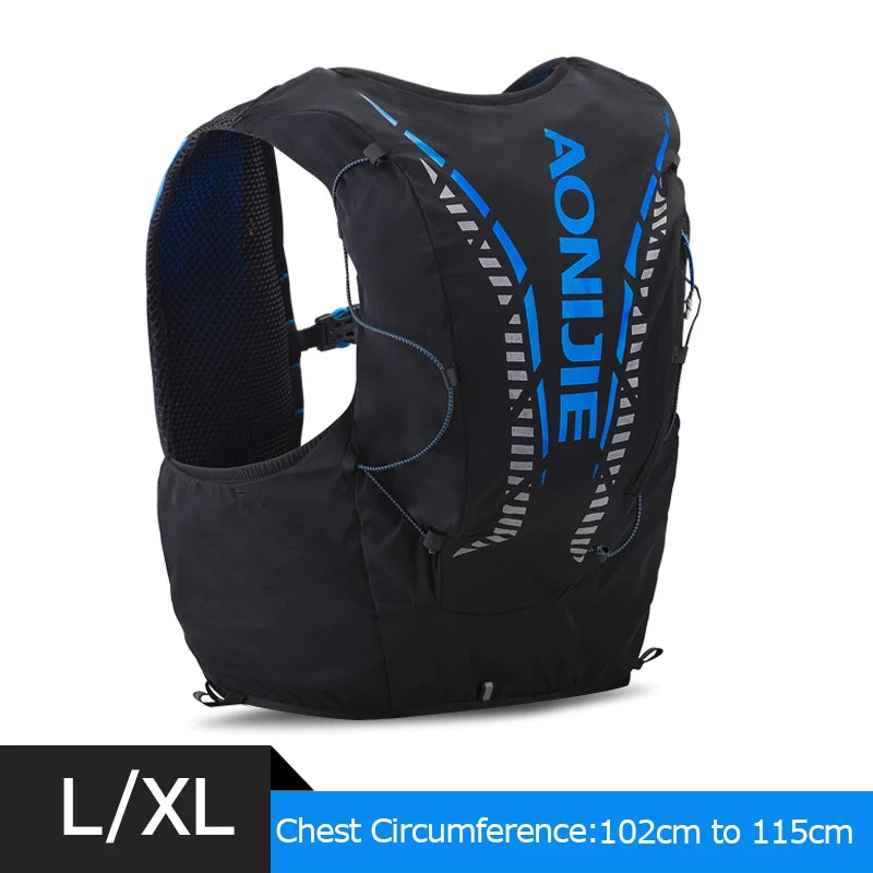 AONIJIE C962 Advanced Skin 12L Hydration Backpack Pack Bag Vest Soft Water Bladder Flask for Hiking Trail Running Marathon Race