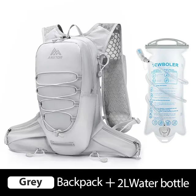 NEWBOLER Outdoor Trail Running Ultralight Backpack Running Hydration Vest Breathable Marathon Running Backpack Water Bottle