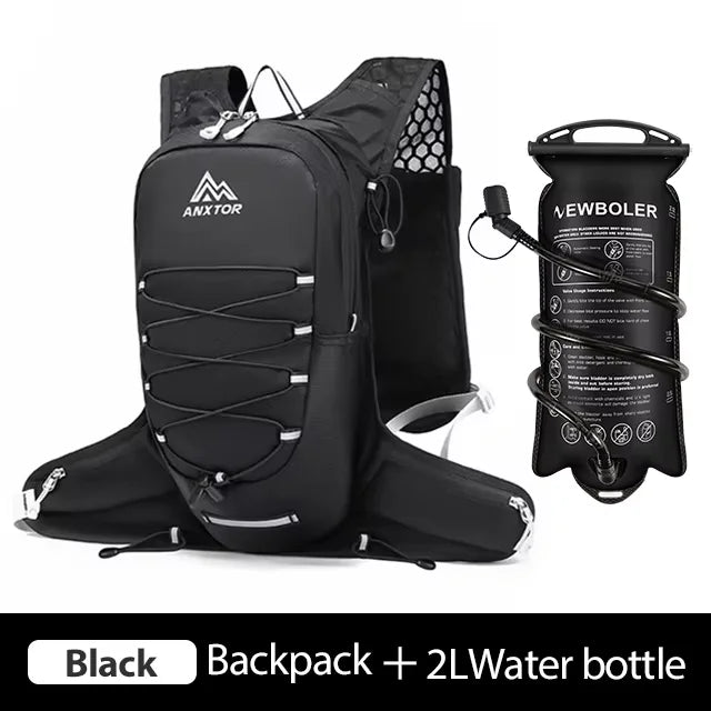 NEWBOLER Outdoor Trail Running Ultralight Backpack Running Hydration Vest Breathable Marathon Running Backpack Water Bottle