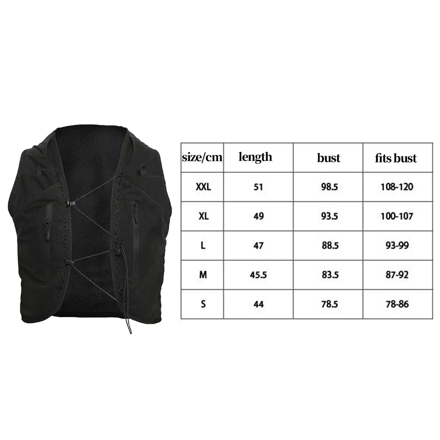 Hydration Vest Lightweight 12L Capacity Running Vest Sport Bag Water Vest for Running Bicycle Cycling Climbing Pouch Biking