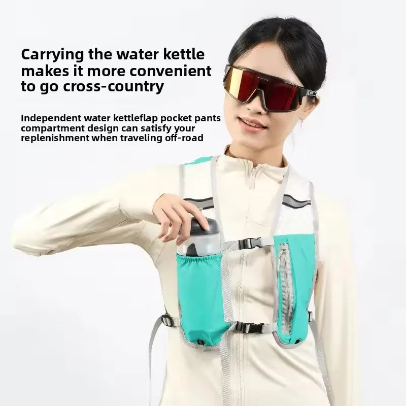 Factory sales Running Hydration Vest Backpack for Hiking Cycling Marathon Lightweight Water Chest Pack With Phone Storage Pocket