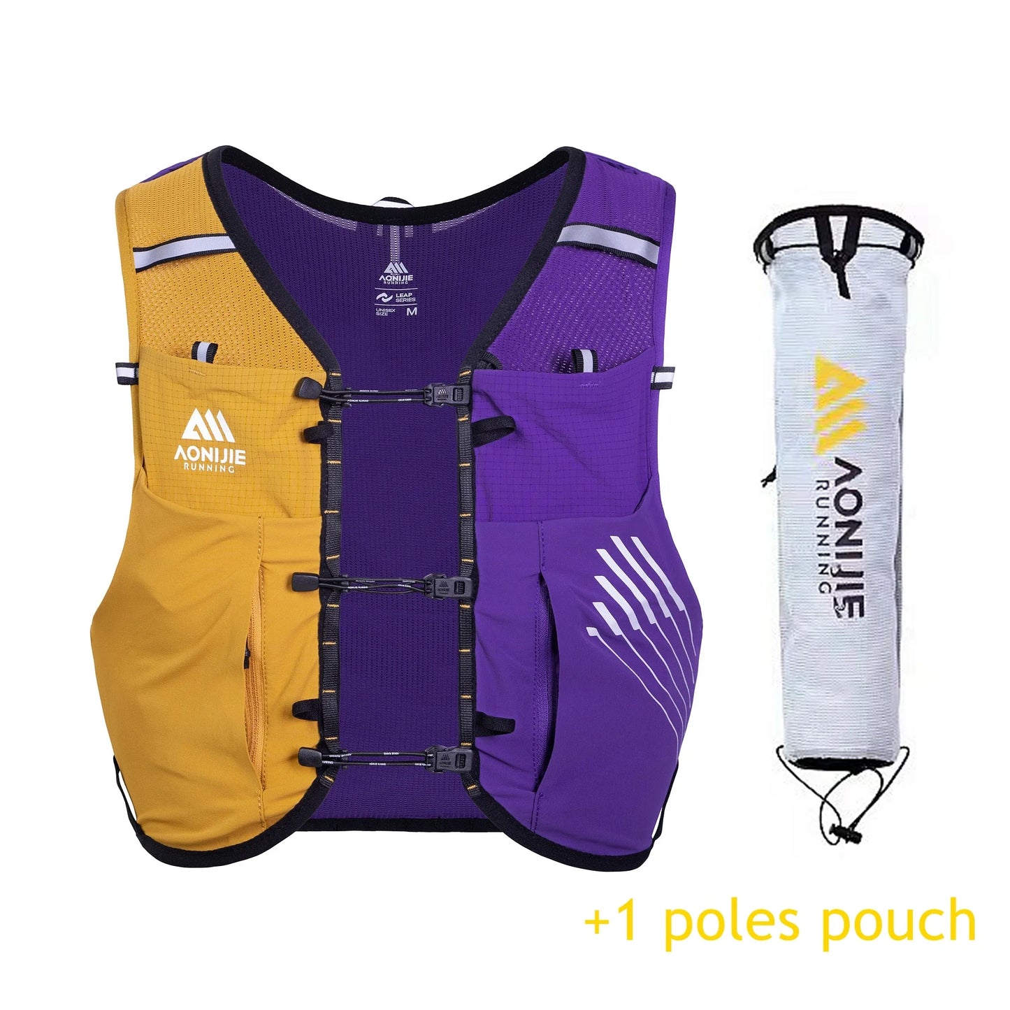 AONIJIE C9116 Running Pack Hydration Bag Vest Backpack High Capacity Marathoner Trail Run Race Hiking Bags for Men Women 10L