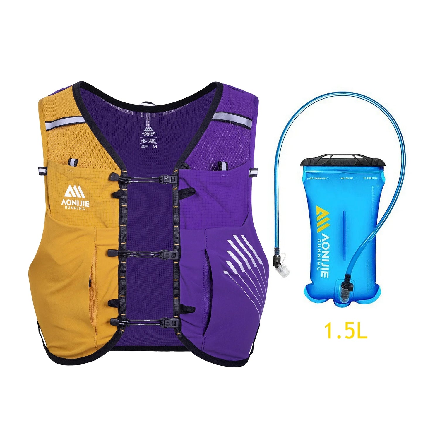 AONIJIE C9116 Running Pack Hydration Bag Vest Backpack High Capacity Marathoner Trail Run Race Hiking Bags for Men Women 10L