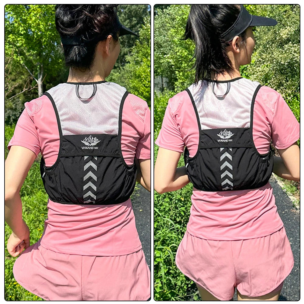 1PCS Lightweight Running Vest for Men Women, Reflective Water Vest Hydration Pack Hydropack for Hiking