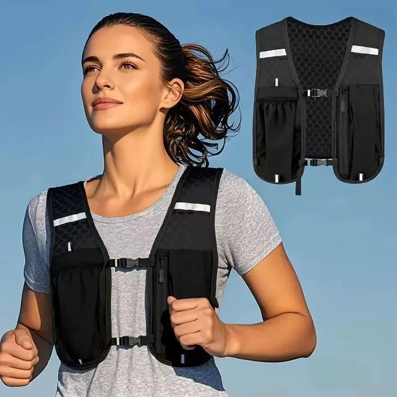 Factory sales Running Hydration Vest Backpack for Hiking Cycling Marathon Lightweight Water Chest Pack With Phone Storage Pocket