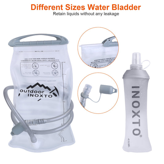 SwiftLite™ Sport Hydration Vest Running Backpack With 15oz 50oz Water Bladder Adjustable Strap Storage Bag For Trail Running Marathon Race Hiking