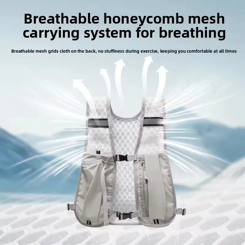 Factory sales Running Hydration Vest Backpack for Hiking Cycling Marathon Lightweight Water Chest Pack With Phone Storage Pocket