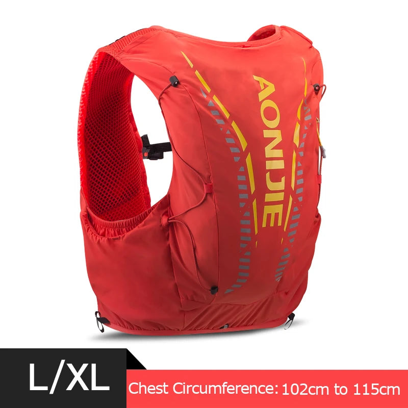AONIJIE C962 Advanced Skin 12L Hydration Backpack Pack Bag Vest Soft Water Bladder Flask for Hiking Trail Running Marathon Race